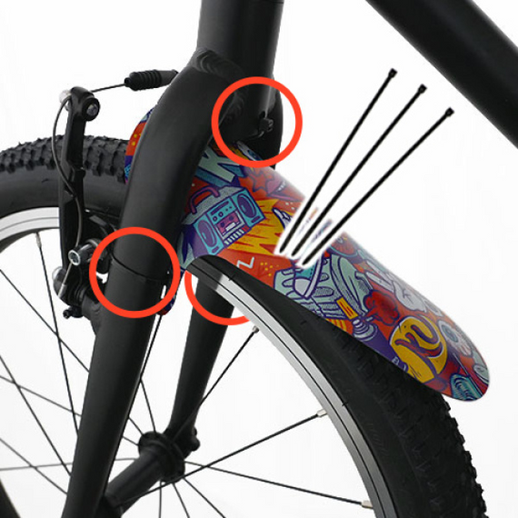 Apărători de noroi KUbikes pentru biciclete cu V-Brake Apărători de noroi KUbikes Comics