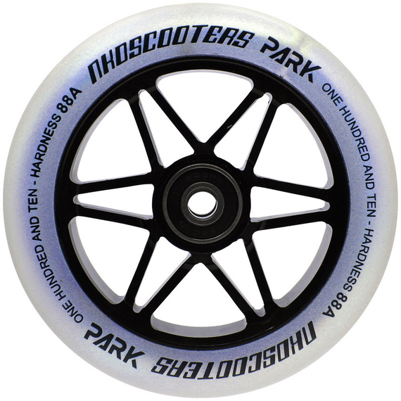 NKD Park Stunt Scooter Roți negre și argintii 110 mm