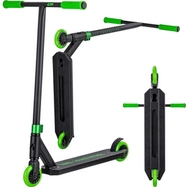 NKD Următoarea generație verde-negru de înaltă performanță din aluminiu scuter ușor pentru călăreți tineri. 79,4 cm