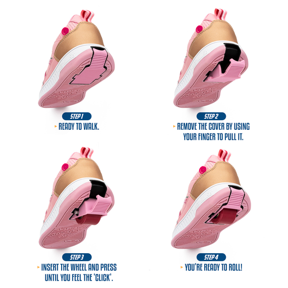 Pantofi Breezy Rollers Splash alb și albastru deschis