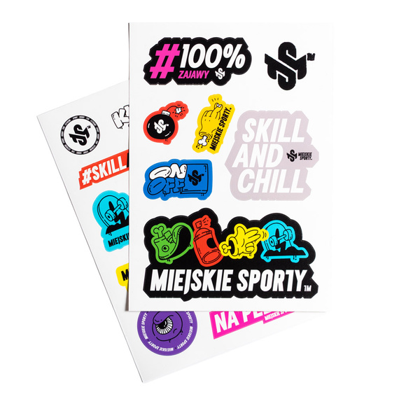 Urban Sports Sticker Pack Sheet A4 - 2 buc. (versiunile A și B)