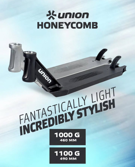 Union Honeycomb Pro Scooter Deck Platform negru 490 mm