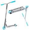 Trotinetă Freestyle CORE CL1 Complete Stunt Scooter Chrome Teal înălțime 85 cm