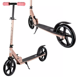 Scuter de transport pentru tineri cu roți mari Story LUX Rose