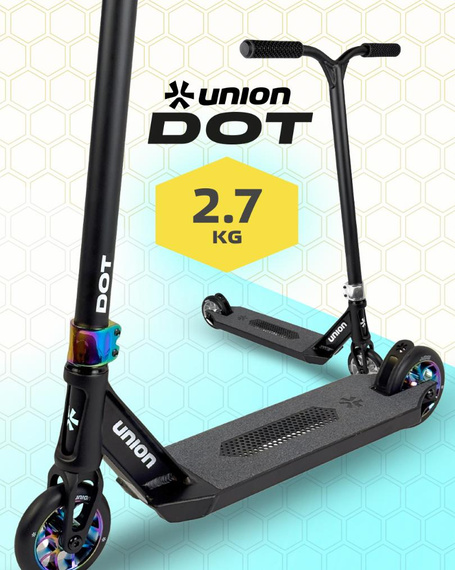Union Dot M Scooter Scuter de performanță Negru-Neochrome wys. 85 cm