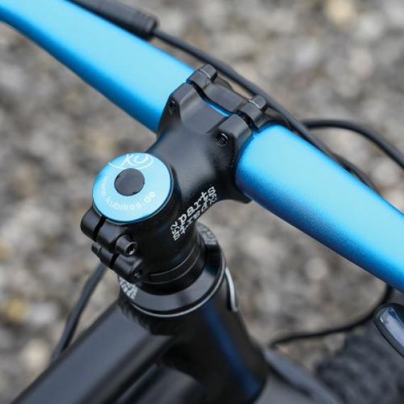 Bicicletă ușoară pentru copii KUbikes 24S DISC Turquoise și Rainbow