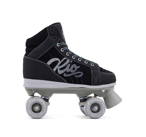 RIO ROLLER LUMINA QUAD SKATES Patine cu rotile negre și gri