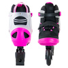 Patine în linie reglabile Story Motion Black Pink și Rainbow