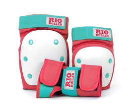 RIO ROLLER Triple Pad Protectors Set Red-Mint