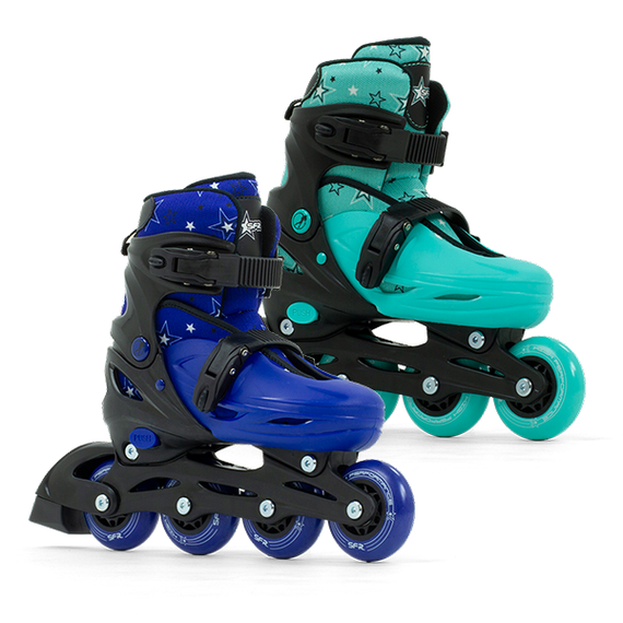 Patine inline pentru copii SFR Plasma reglabile Negru/Albastru