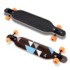 Longboard Drop-thru simetric principal Geometrix albastru 105 cm