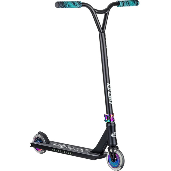 NKD Diesel Stunt Scooter negru și curcubeu 87 cm