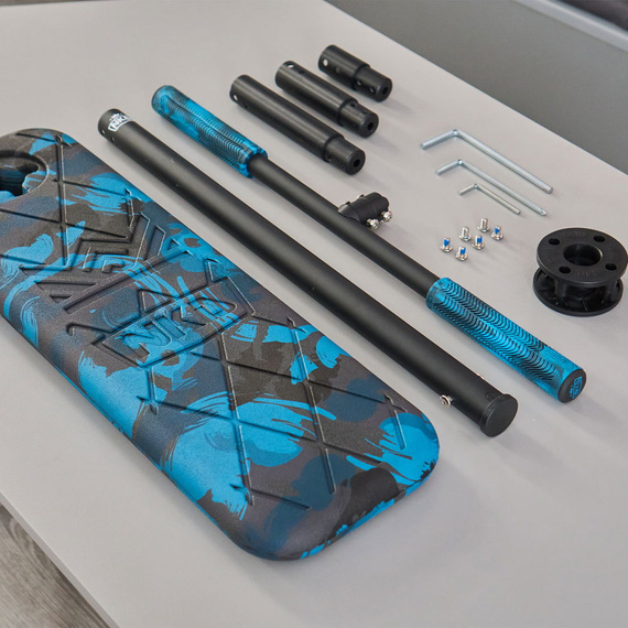 NKD PRO 7.5" Trambulină Scooter Negru și verde lime wys. 60-90 cm