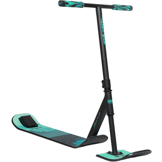 Trotinetă Freestyle pe zăpadă NKD SNOW Stunt Scooter Negru-Mentă înălț. 82 - 92 cm