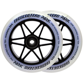NKD Park Stunt Scooter Roți negre și argintii 110 mm