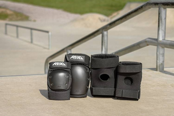 REKD Ramp Set de protecții pentru tampoane duble Negru S