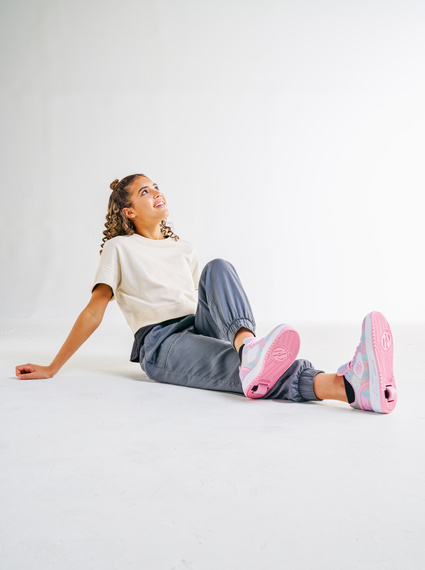 Heelys Rezerve Low pantofi Bright pink/White/Tanes
