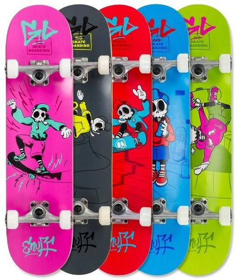 ENUFF SKULLY MINI Skateboard complet Roz 7.25"