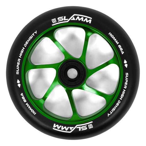 Slamm Team Scooter Roată negru-verde 110 mm (1 buc).)