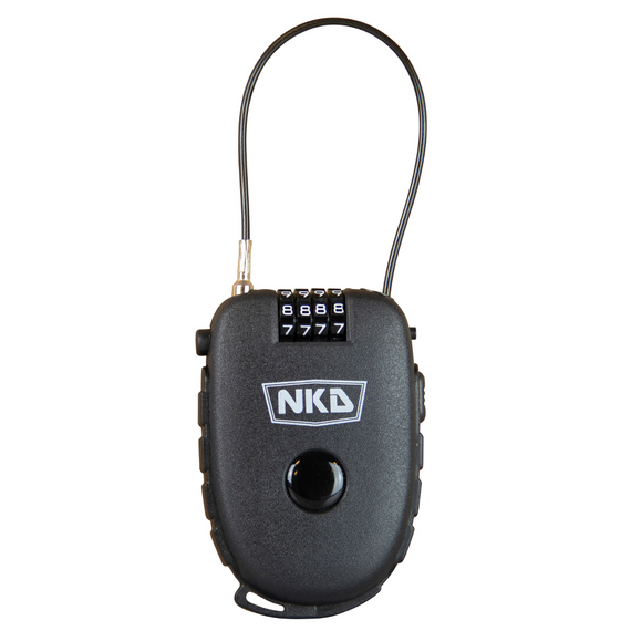 Cheie de blocare de securitate pentru scuter skateboard longboard NKD SportsLock Pro negru 75 cm