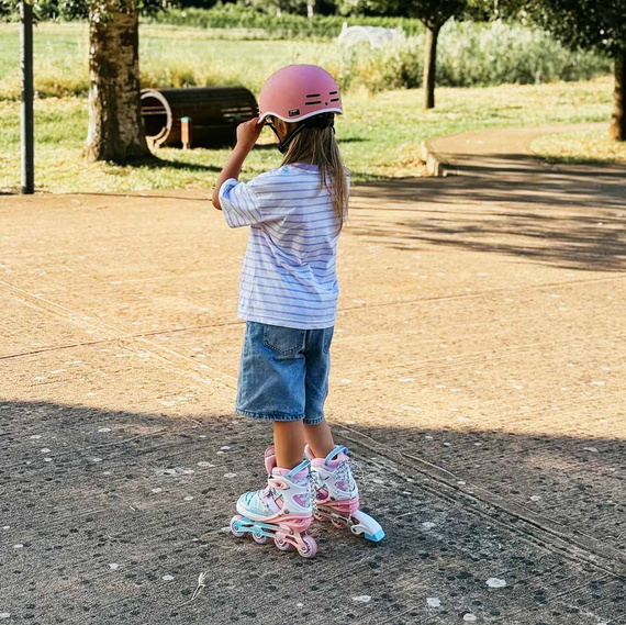 Patine în linie Story Spike ajustabile Blue-Pink