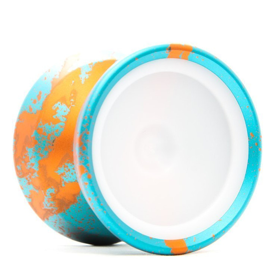 Metal Yoyo CzechPoint Pivot - Aqua Orange Alb