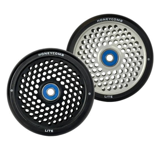 Roată pentru Trotinetă Union Honeycomb Lite Pro Scooter Wheel Negru-Argintiu 110 mm (1 bucată)