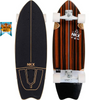 Surfskate Surfboard NKX Maverick negru și maro Ebony 31 "