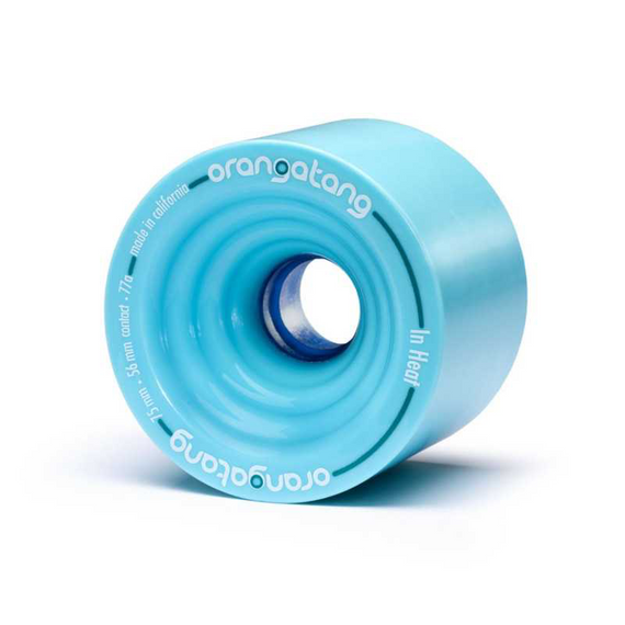 Orangatang în căldură Longboard roți albastru 75mm 77A