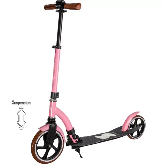 Scuter de transport urban cu suspensie frontală Story Retro Ride Roz