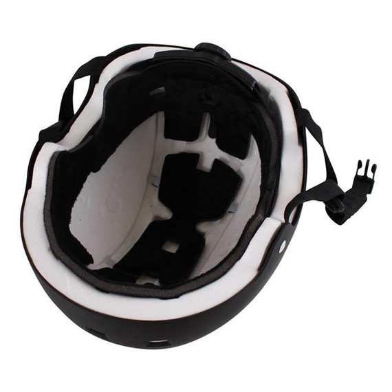 NKX Brain Saver Skateboard Helmet Black Skull