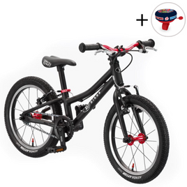 KUbikes 16S bicicletă superușoară pentru copii Negru și roșu