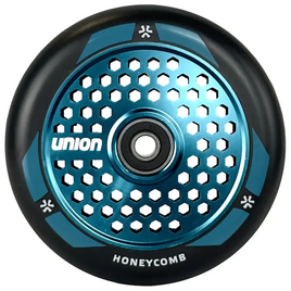 Union Honeycomb Pro Scooter Roată negru turcoaz metalic 110 mm