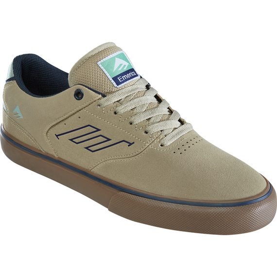 EMERICA The Low Vulc Tan/Blue/Green Pantofi