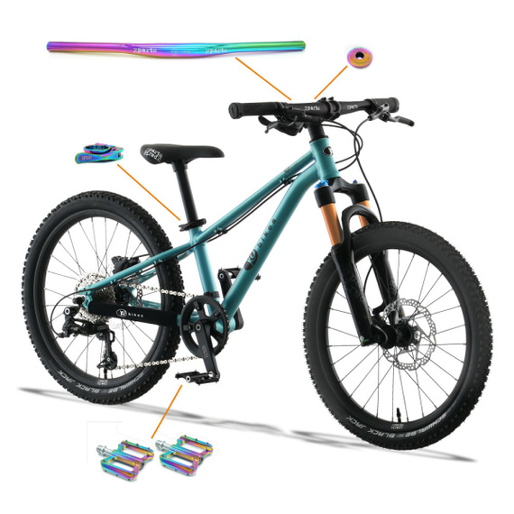 Superlekki rower dla dzieci KUbikes 20S DISC Czarno-Niebieski