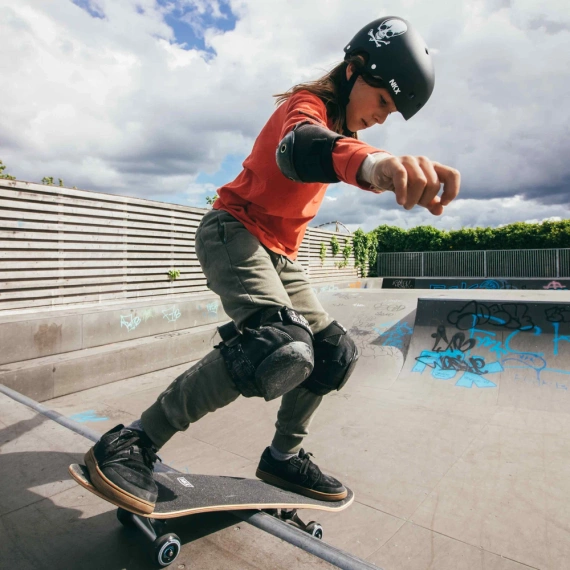 NKX Brain Saver Cască de skateboarding Mentă și albastru marin