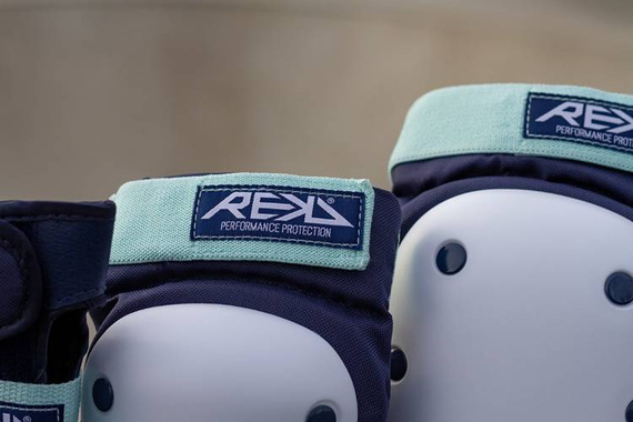 REKD Heavy Duty Triple Pad Protectors Set XS Blue Mint