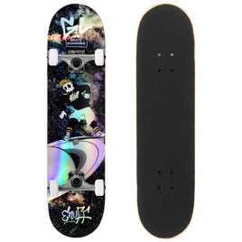 Skateboard Enuff Skully Hologramă Mini Complet Negru 7.25"