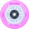 Glowing Story Inline Skates Roți roz LED 64 mm (8 buc).)