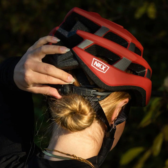 NKX Racer Pro Bike Helmet Navy Blue