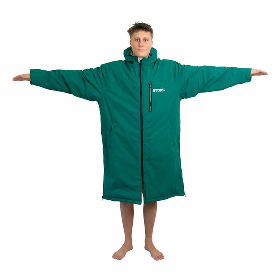 Poncho Poncho Jacket Story Change Robe Sea Green