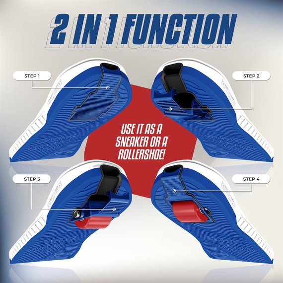 Breezy Rollers Origine albastru și alb