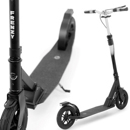 Frenzy 205 mm Air Zero Scooter urban recreațional negru/argintiu