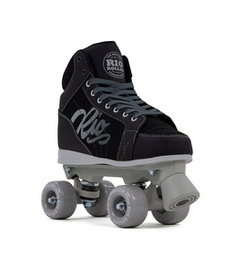 RIO ROLLER LUMINA QUAD SKATES Patine cu rotile negre și gri