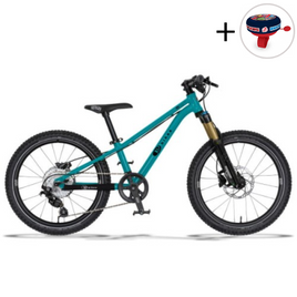 Superlekki rower dla dzieci KUbikes 20S DISC Turkusowy