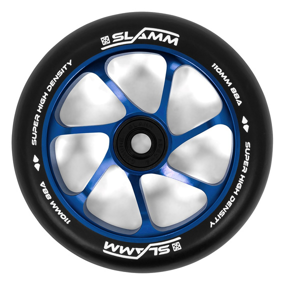 Roată scuter Slamm Team negru/albastru 110 mm (1 buc).)