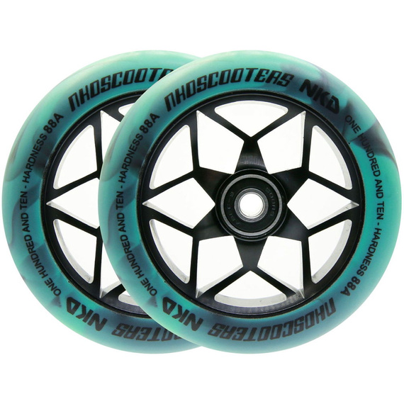 NKD Goat Stunt Scooter Roți Black-Mint 110 mm
