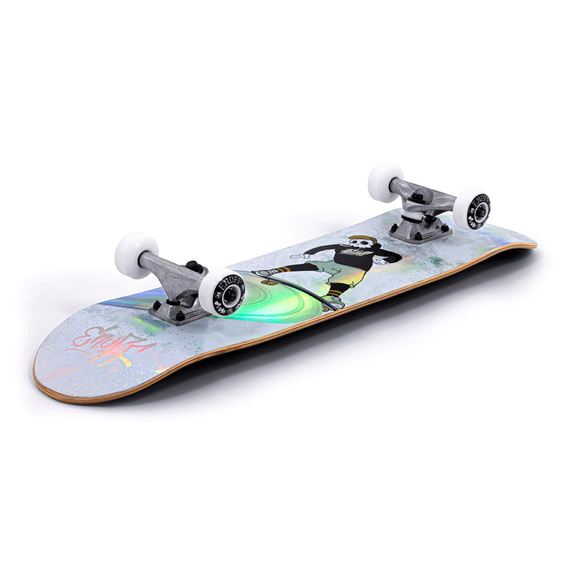 Skateboard Enuff Skully Hologramă Mini Complet Alb 7.25"