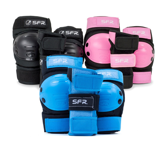 SFR Youth Ramp Triple Pad Protector Set negru și roz