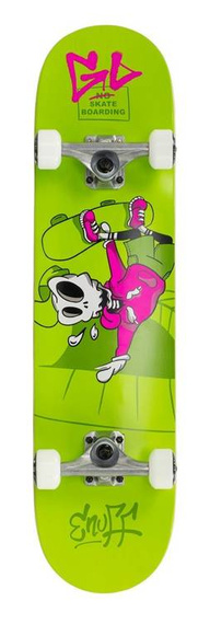 ENUFF SKULLY MINI COMPLETE Skateboard Verde 7.25"